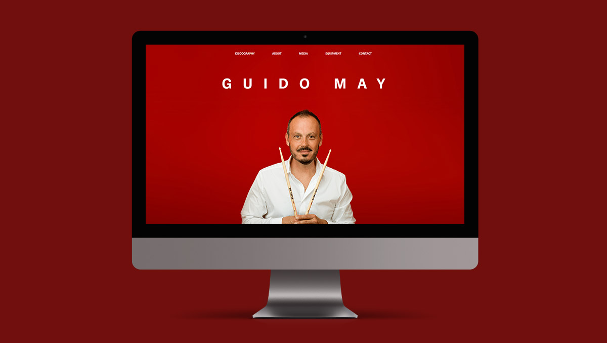 Webdesign Project Gudio May Drummer